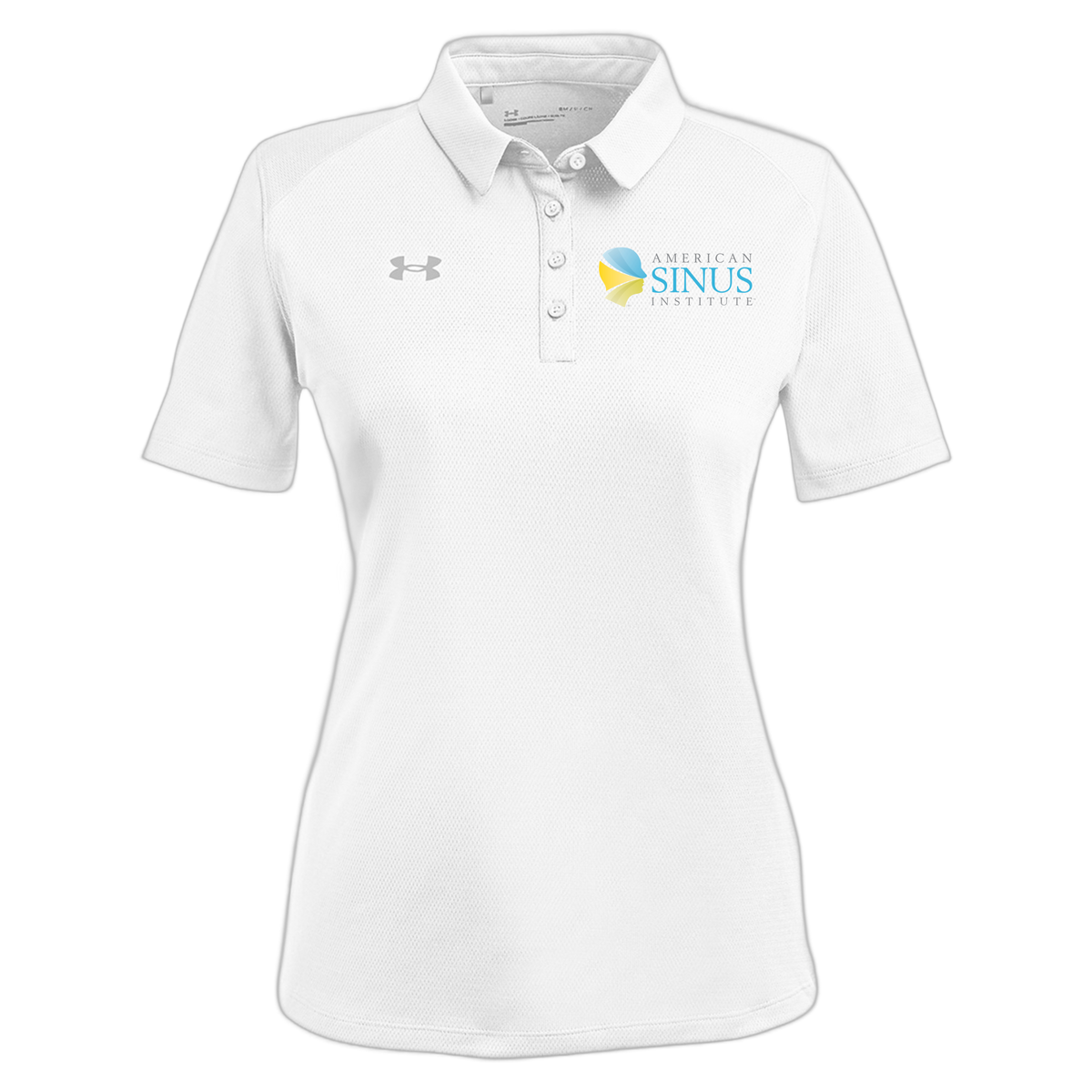 americansinus-under-armour-womens-tech-polo-embroidery-leftchest-1370431-white-flat-front