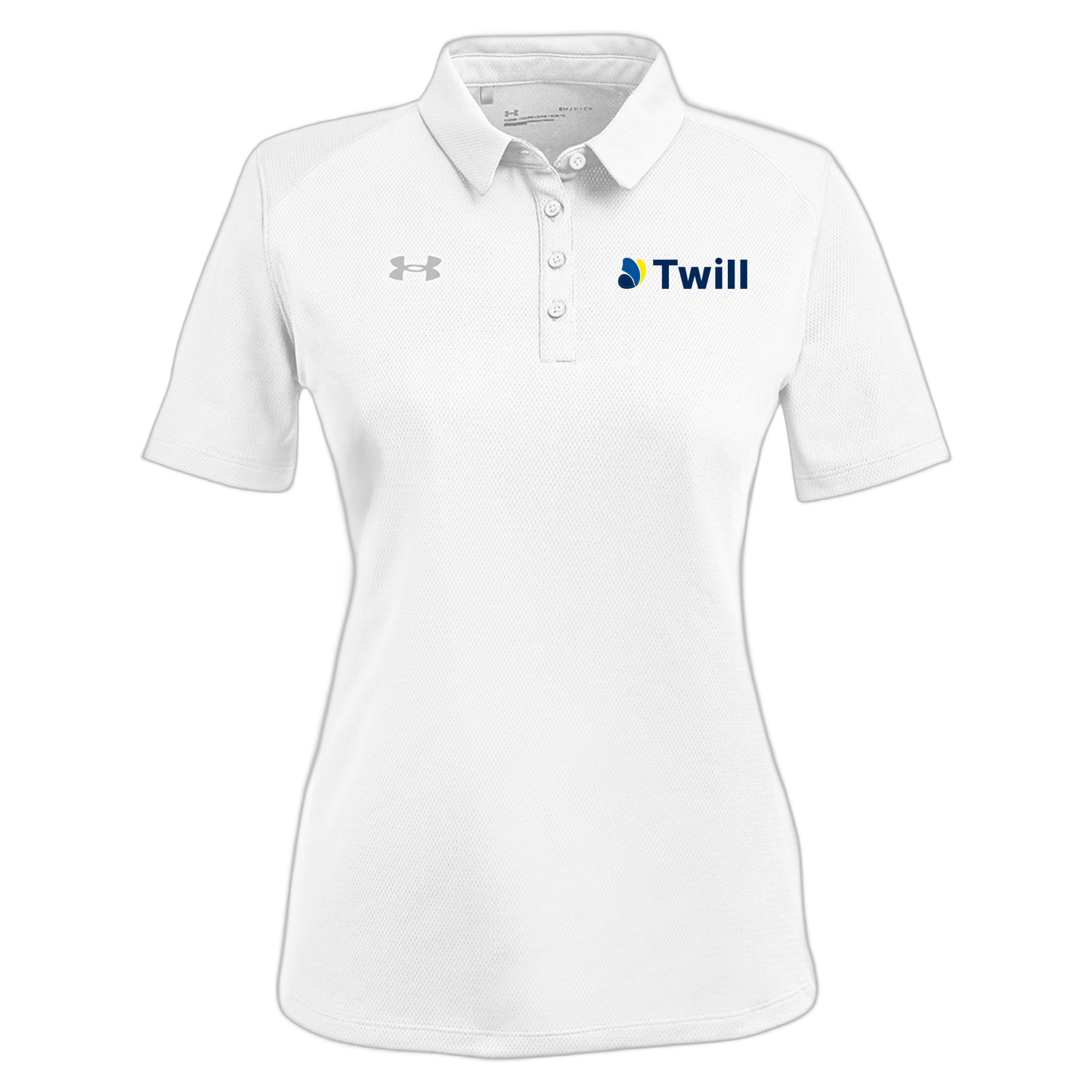 withtwill-under-armour-womens-tech-polo-embroidery-leftchest-1370431-white-flat-front
