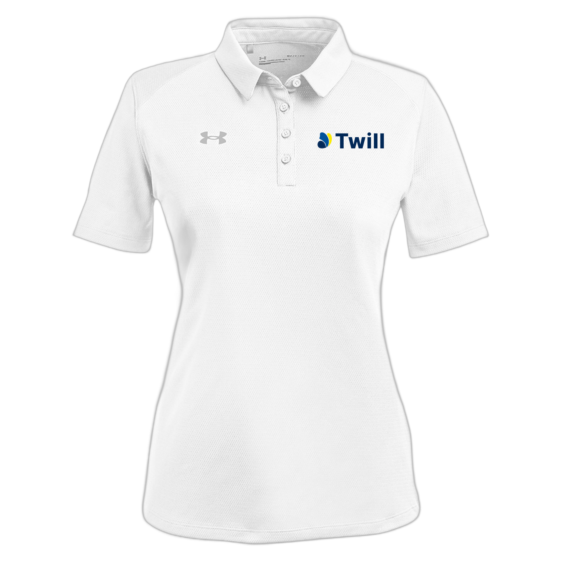 withtwill-under-armour-womens-tech-polo-embroidery-leftchest-1370431-white-flat-front