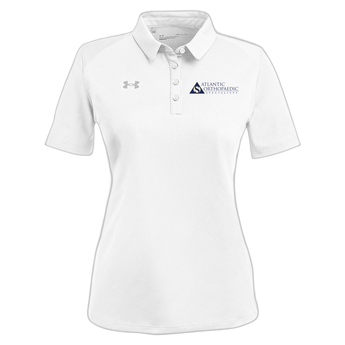 atlanticortho-under-armour-womens-tech-polo-embroidery-leftchest-1370431-white-flat-front