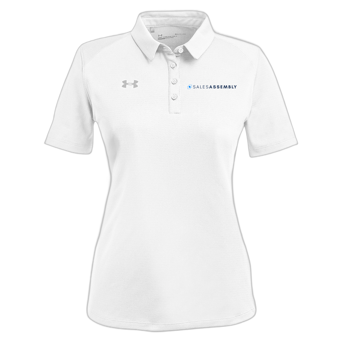 salesassembly-under-armour-womens-tech-polo-embroidery-leftchest-1370431-white-flat-front