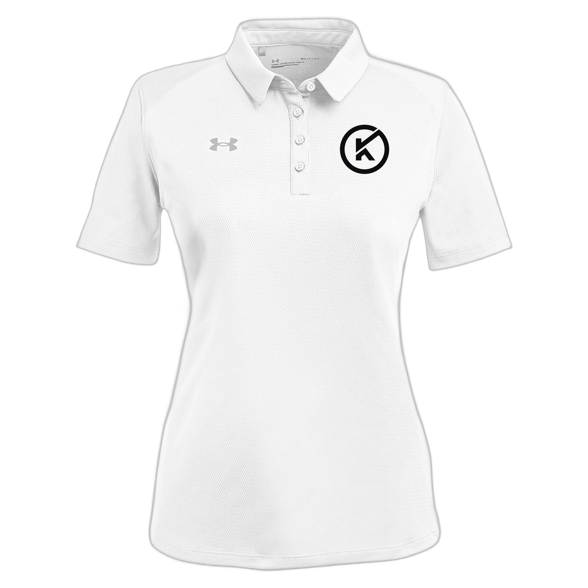 kitmanlabs-under-armour-womens-tech-polo-embroidery-leftchest-1370431-white-flat-front