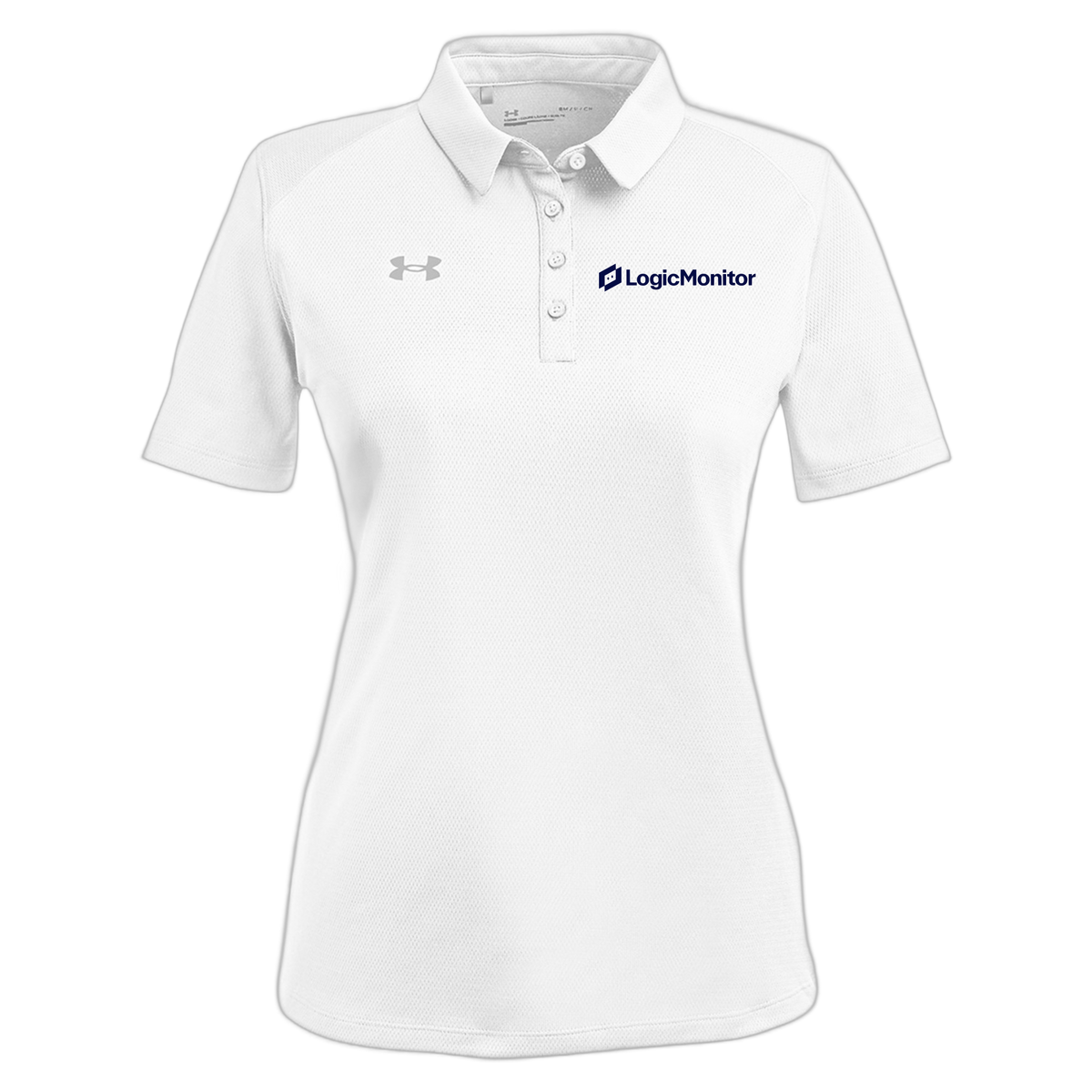 logicmonitor-under-armour-womens-tech-polo-embroidery-leftchest-1370431-white-flat-front