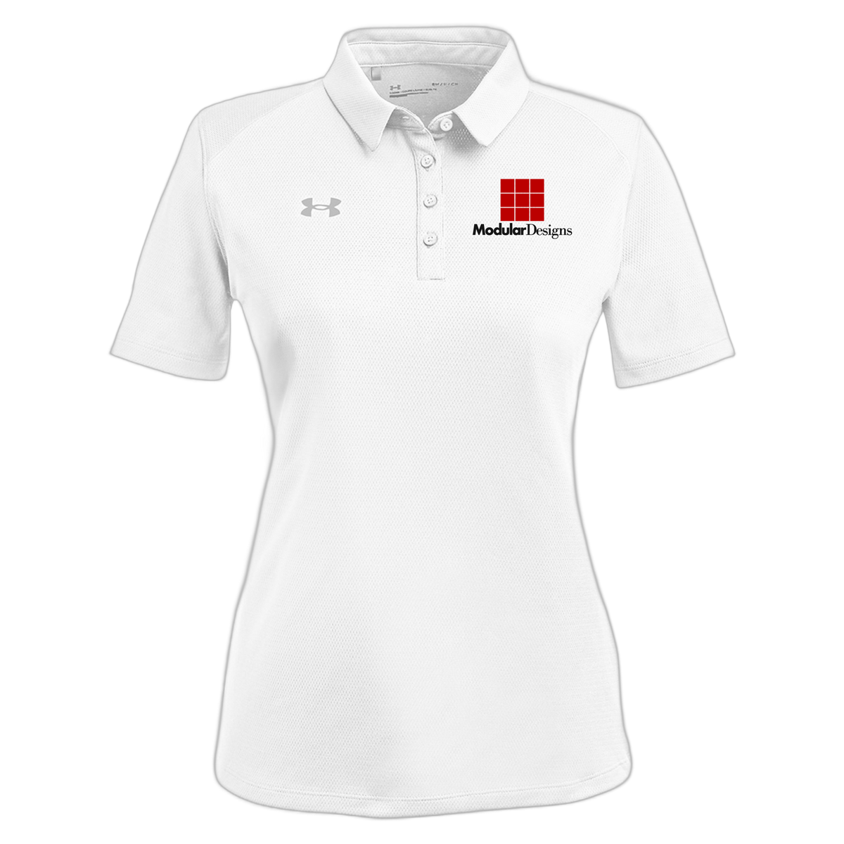 modulardesignsflooring-under-armour-womens-tech-polo-embroidery-leftchest-1370431-white-flat-front