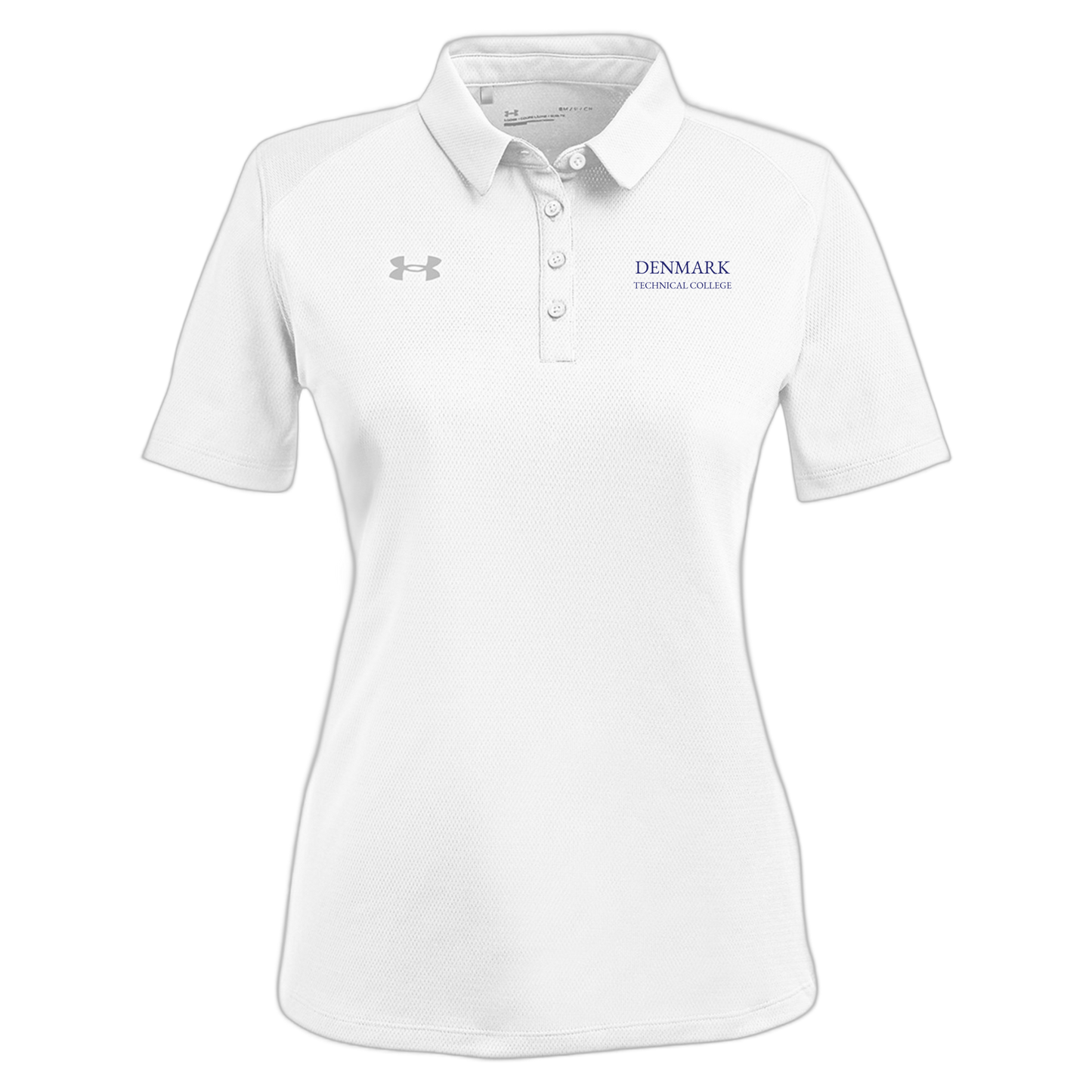 denmarktech-under-armour-womens-tech-polo-embroidery-leftchest-1370431-white-flat-front