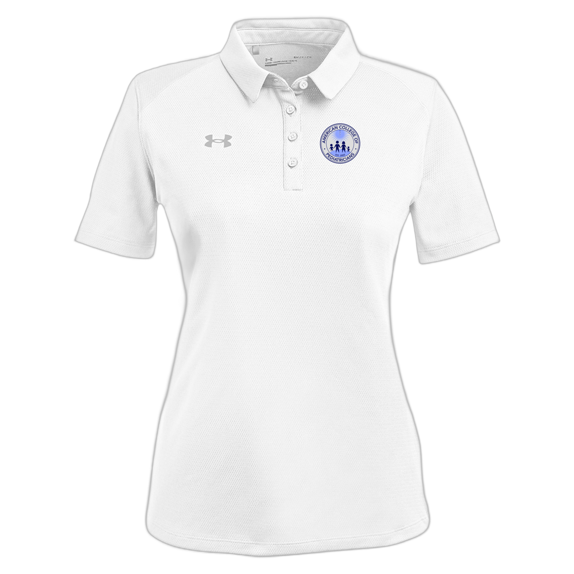 acpeds-under-armour-womens-tech-polo-embroidery-leftchest-1370431-white-flat-front