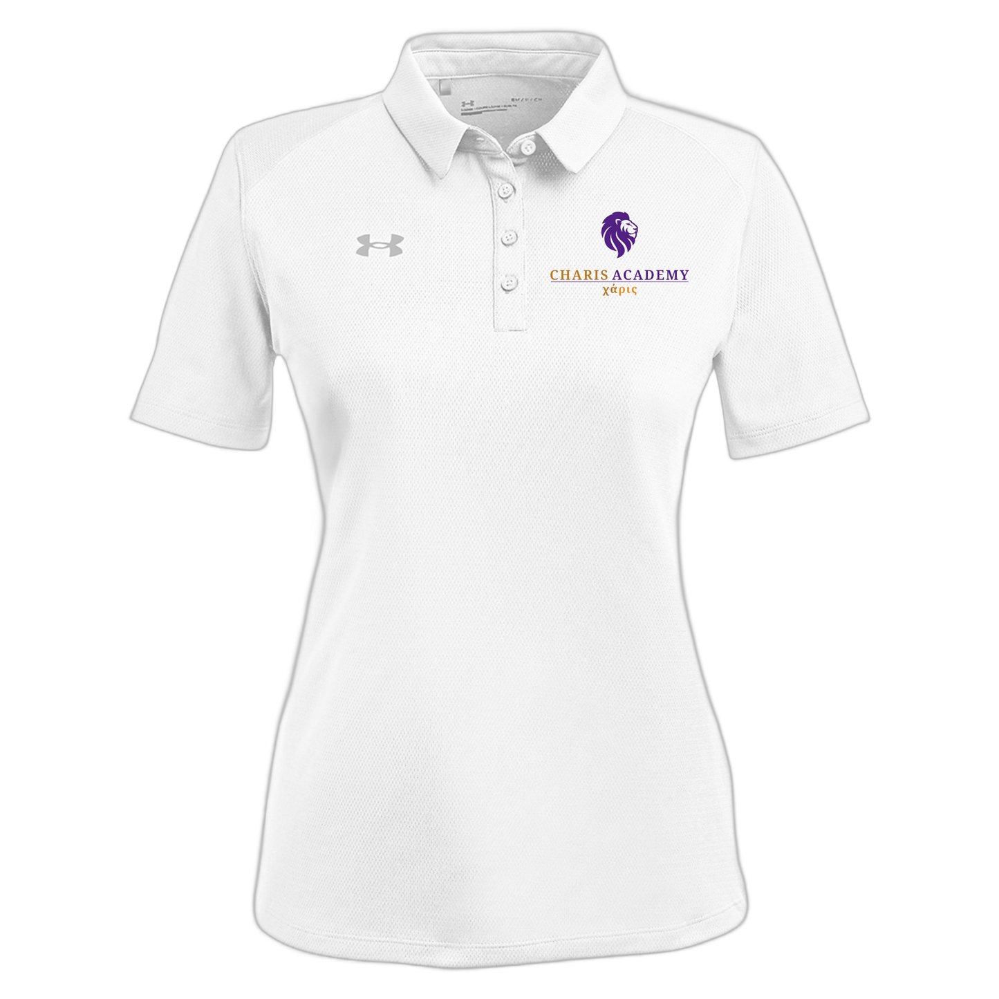 cahazleton-under-armour-womens-tech-polo-embroidery-leftchest-1370431-white-flat-front