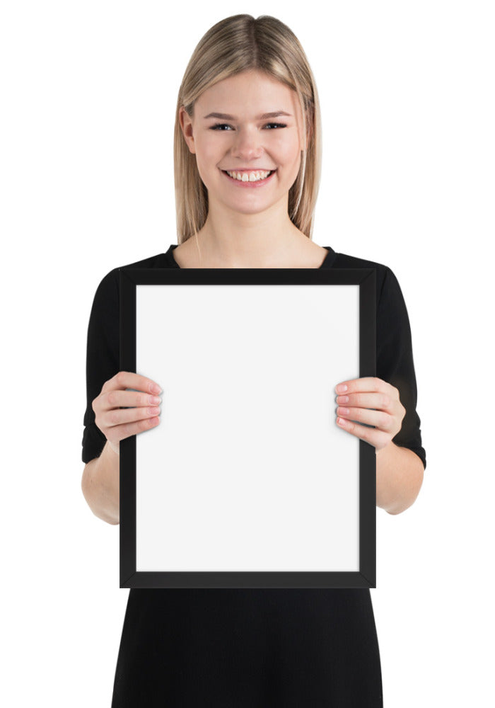 Premium Luster Photo Paper Framed Poster (in)