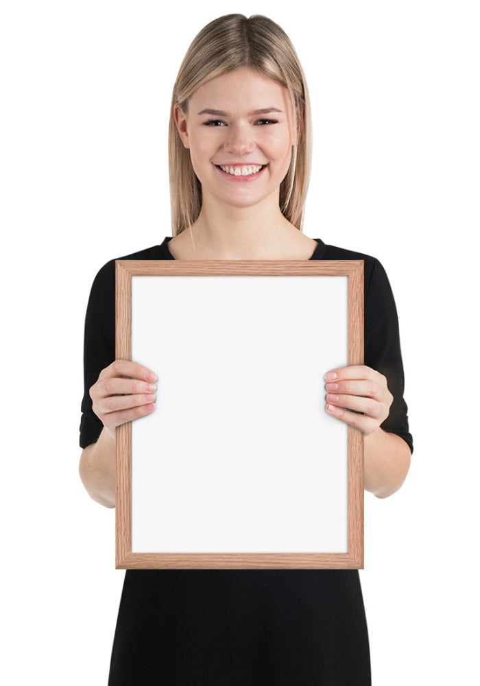 Premium Luster Photo Paper Framed Poster (in)