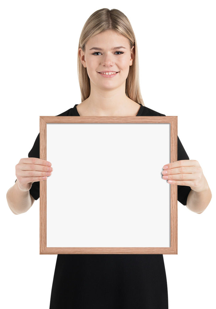 Premium Luster Photo Paper Framed Poster (in)