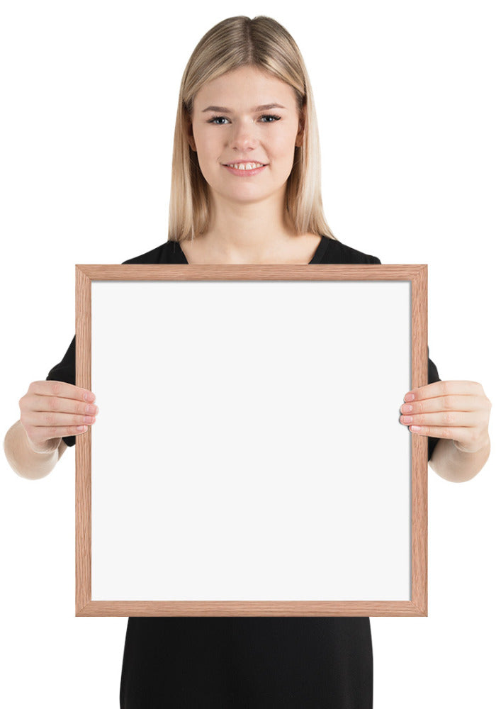 Premium Luster Photo Paper Framed Poster (in)