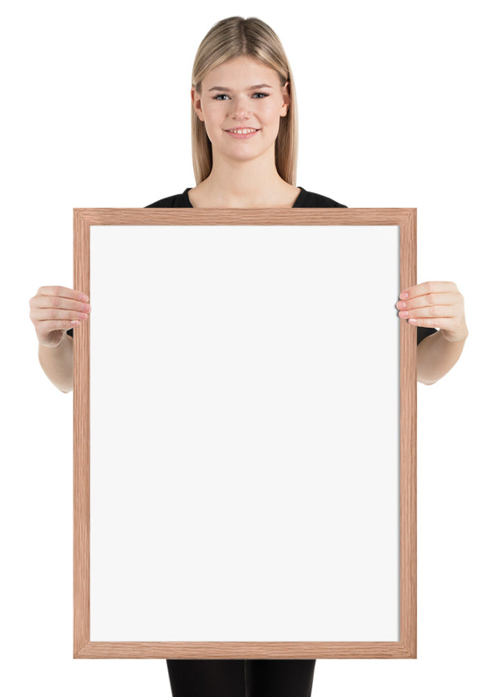 Premium Luster Photo Paper Framed Poster (in)