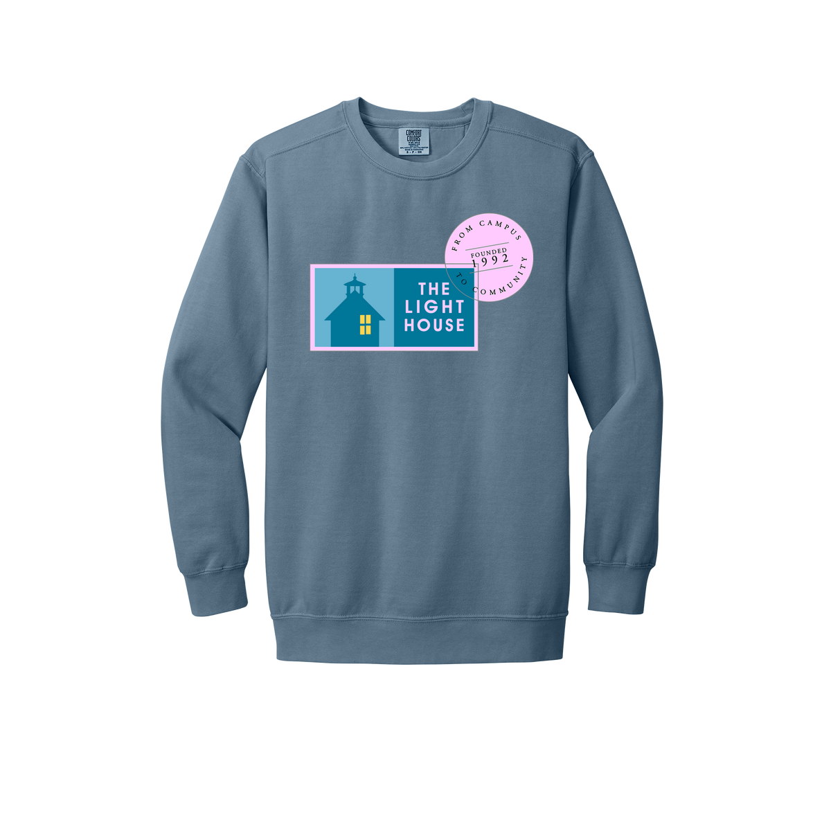 lhcampus-premium-comfort-crewneck-dtf-front-1566-bluejean-flat-front