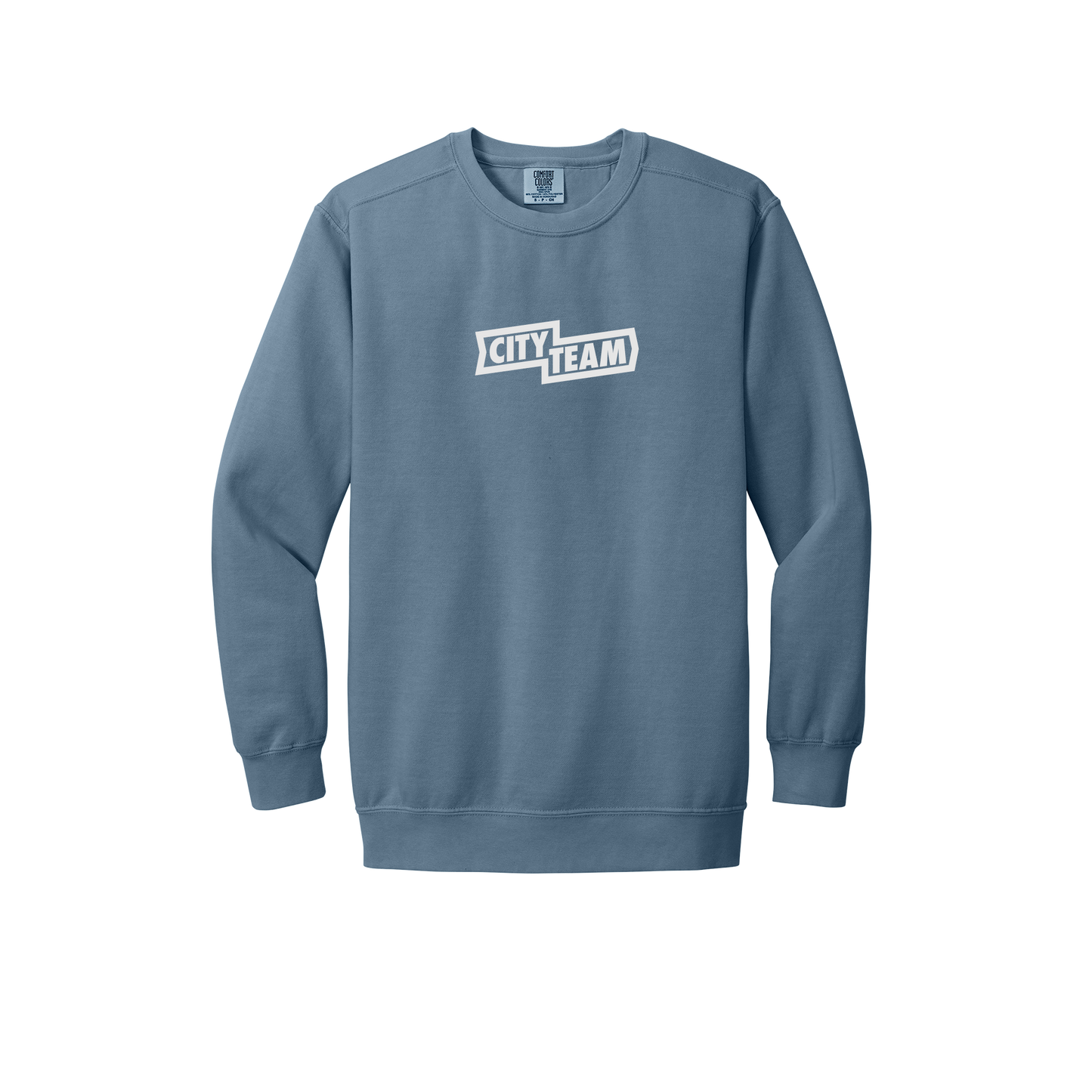 cityteam-premium-comfort-crewneck-dtf-front-1566-bluejean-flat-front
