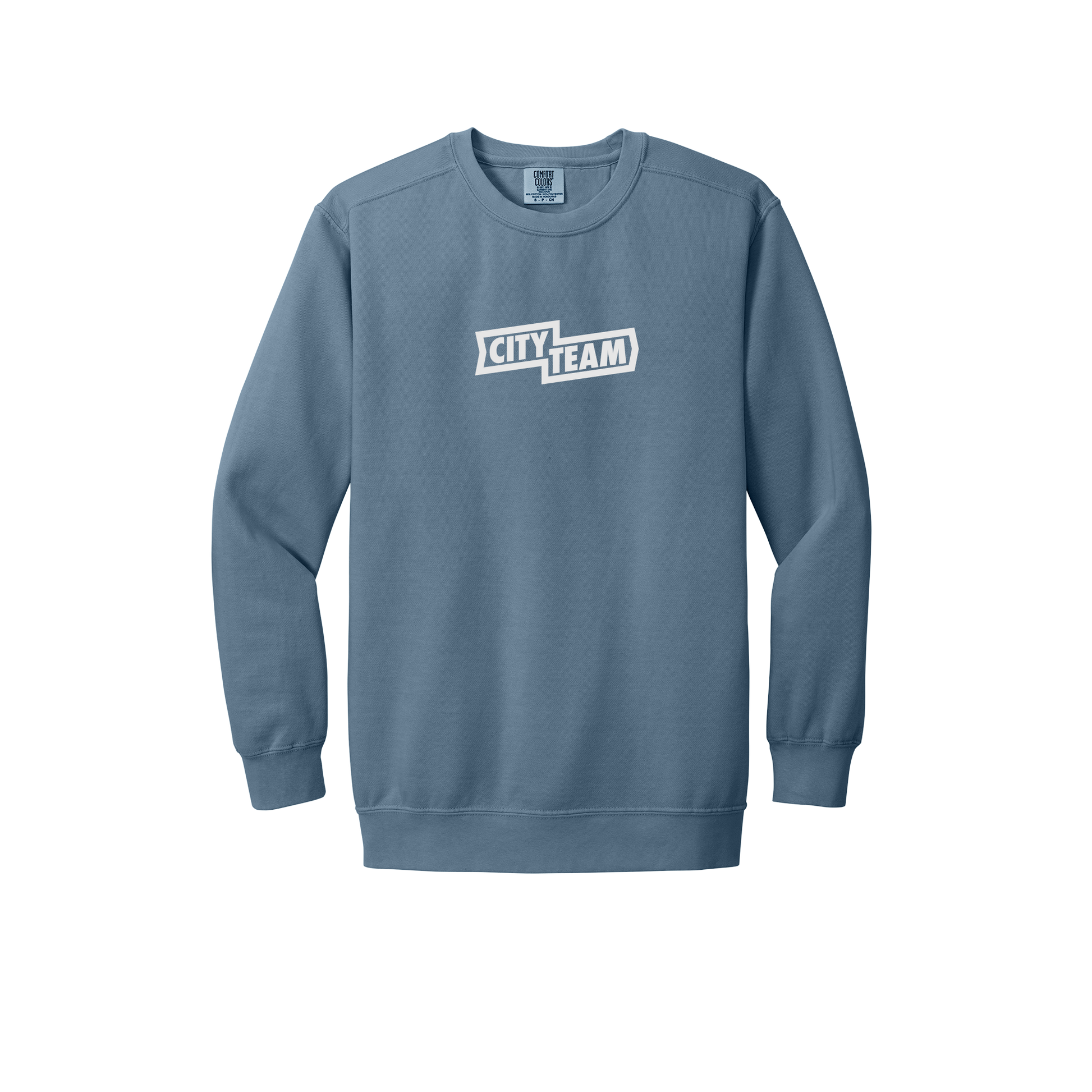 cityteam-premium-comfort-crewneck-dtf-front-1566-bluejean-flat-front