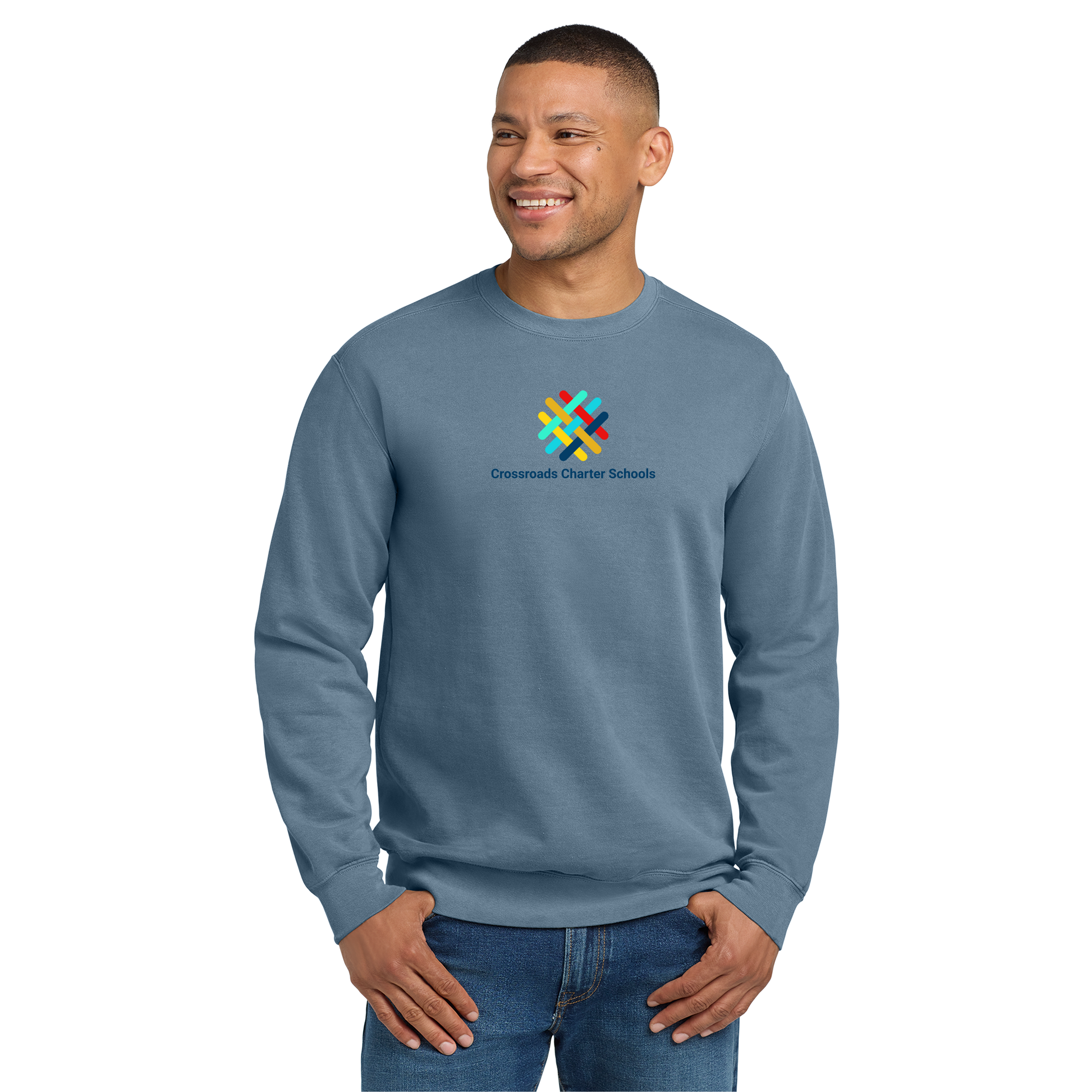 crossroadsschoolskc-premium-comfort-crewneck-primary-mockup