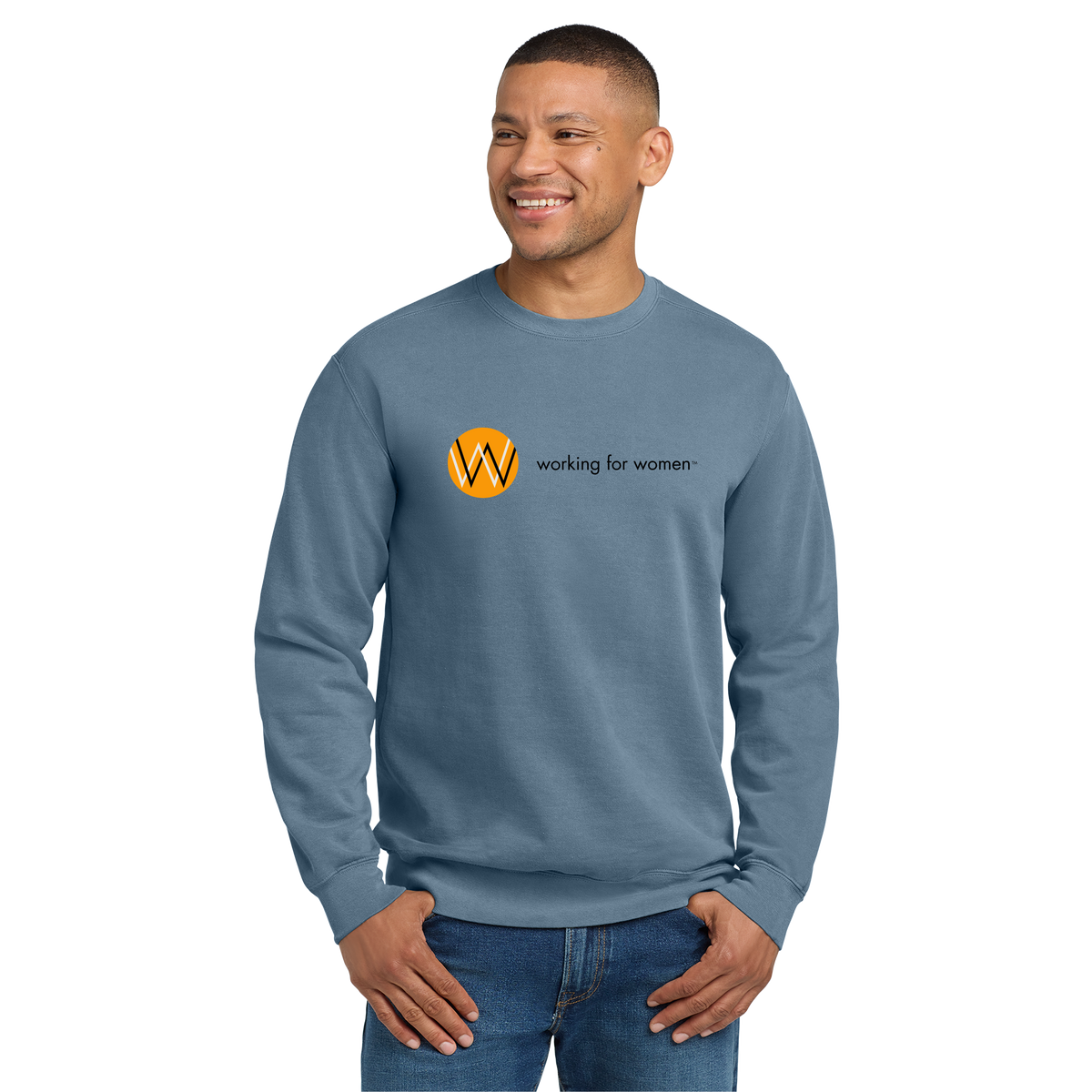 workingforwomen-premium-comfort-crewneck-primary-mockup