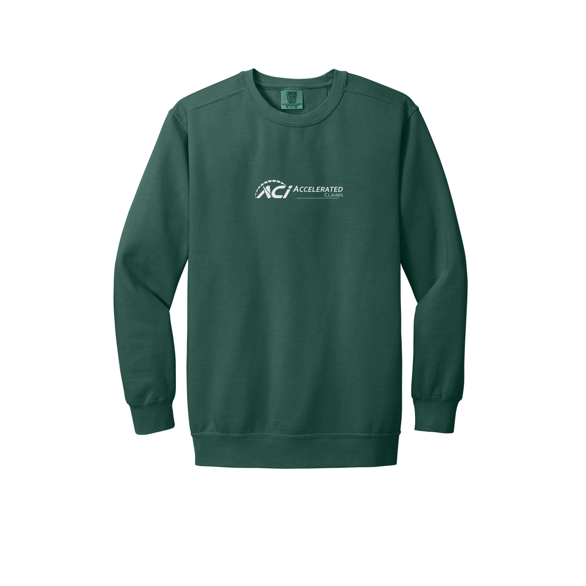 accelclaims-premium-comfort-crewneck-dtf-front-1566-bluespruce-flat-front