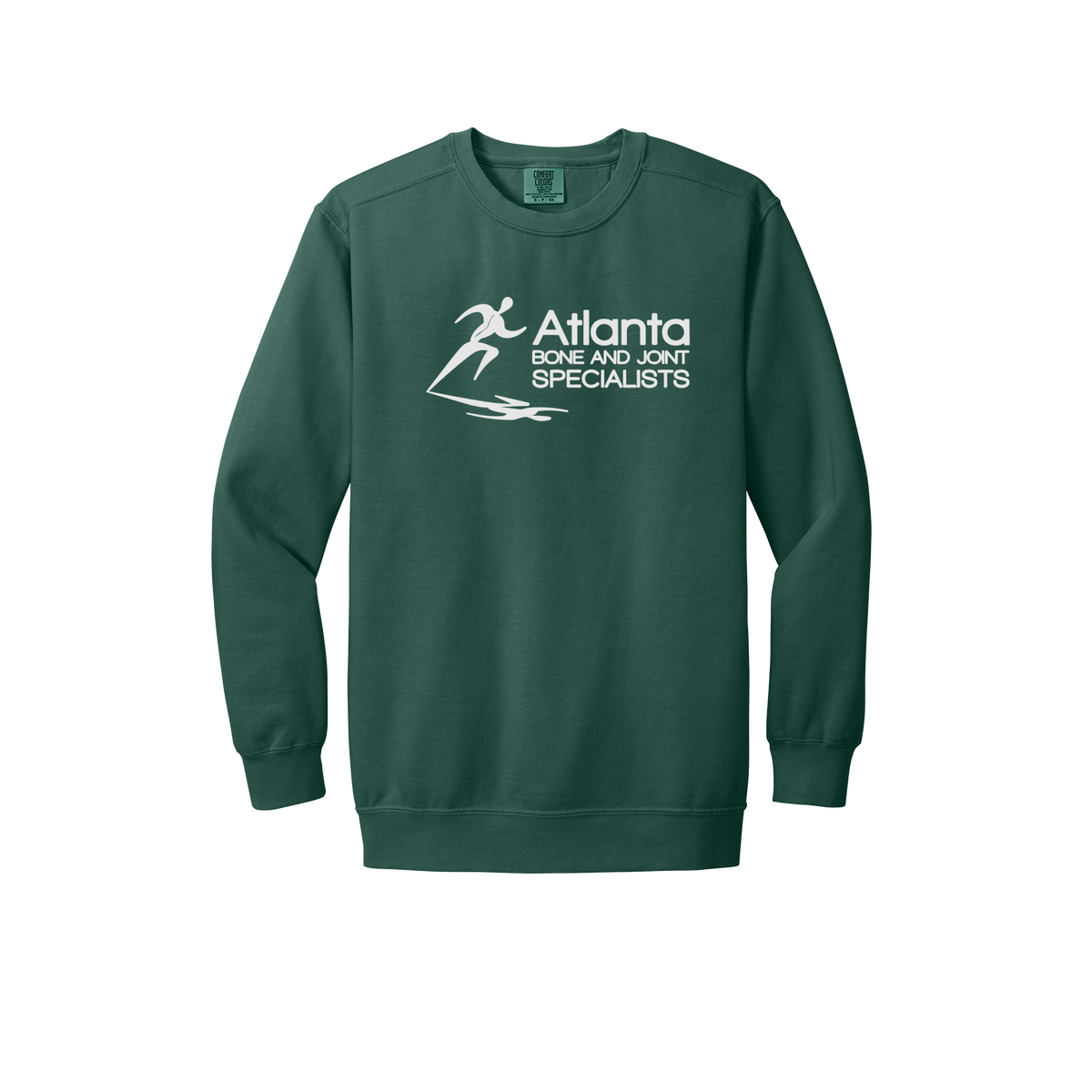 atlantaboneandjoint-premium-clinic-comfort-crewneck-dtf-front-1566-bluespruce-flat-front