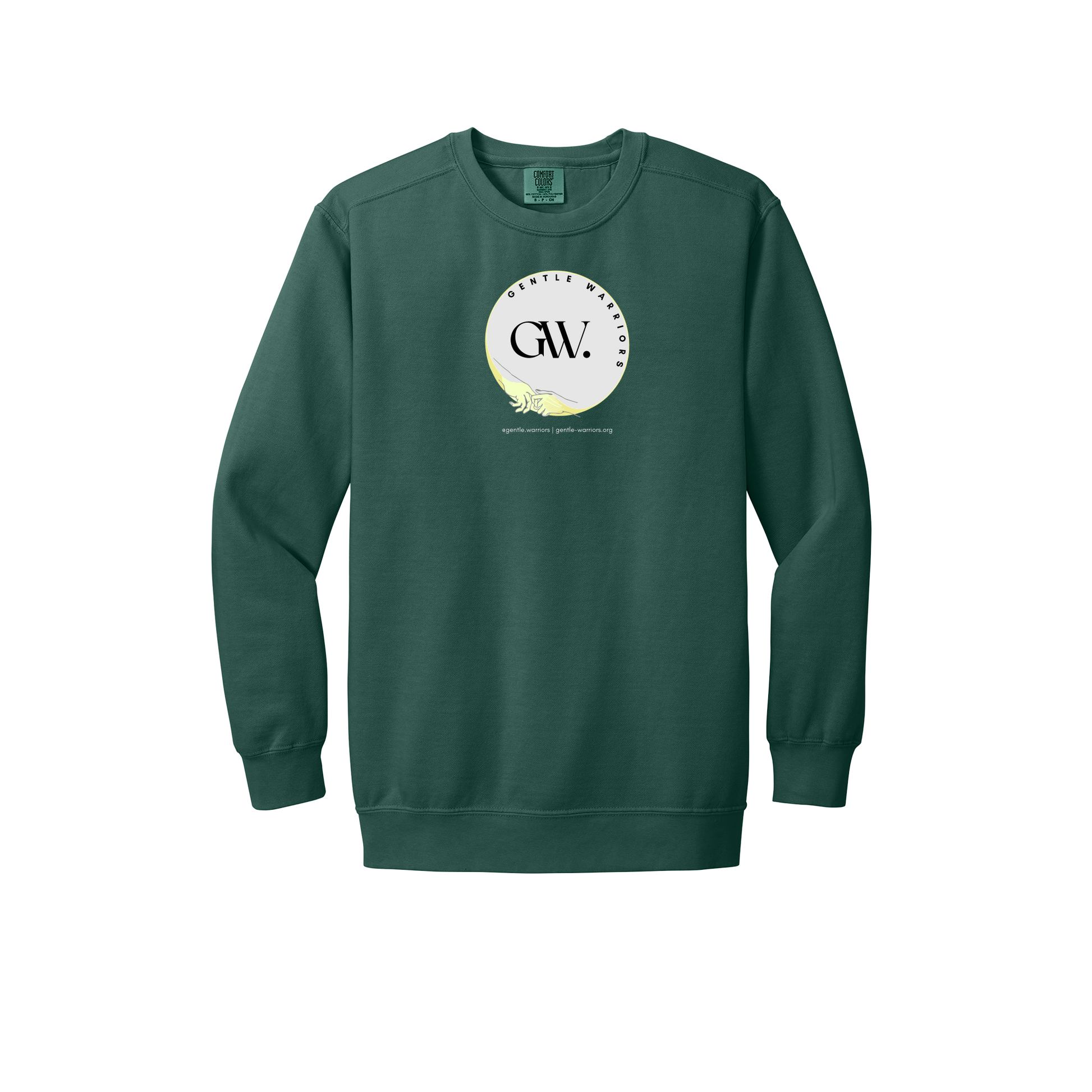 gentle-warriors-premium-comfort-crewneck-dtf-front-1566-bluespruce-flat-front