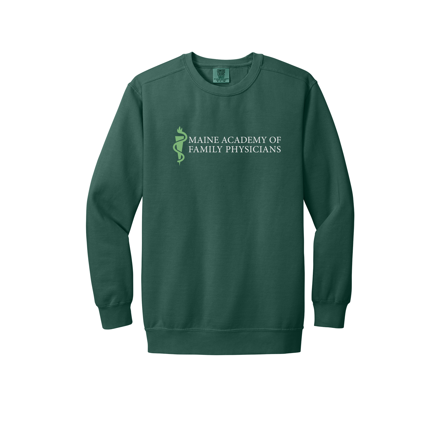 maineafp-premium-clinic-comfort-crewneck-dtf-front-1566-bluespruce-flat-front