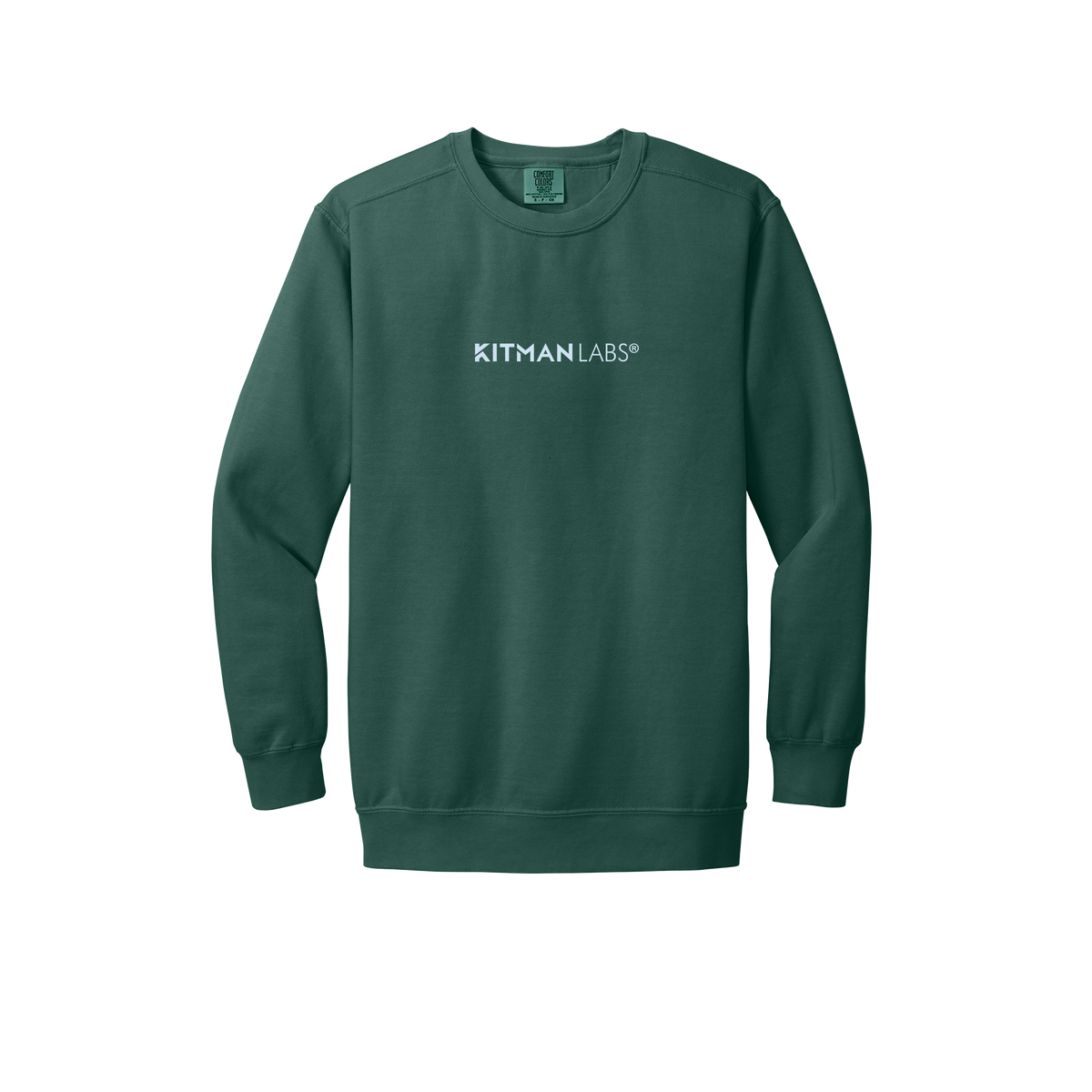 kitmanlabs-premium-comfort-crewneck-dtf-front-1566-bluespruce-flat-front
