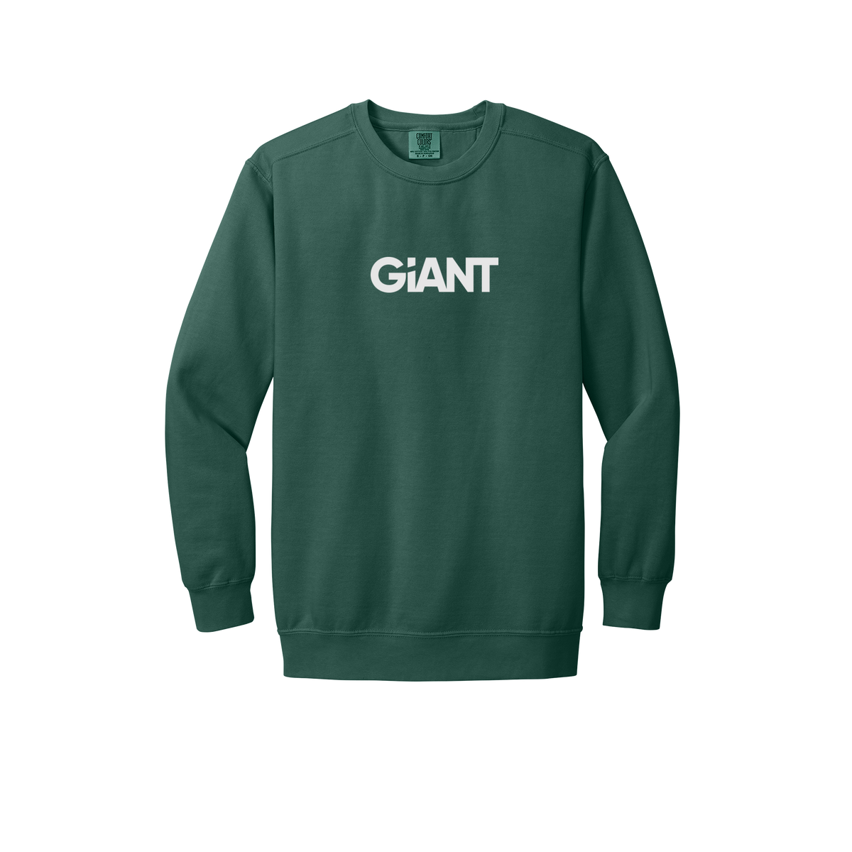 giantworldwide-premium-comfort-crewneck-dtf-front-1566-bluespruce-flat-front