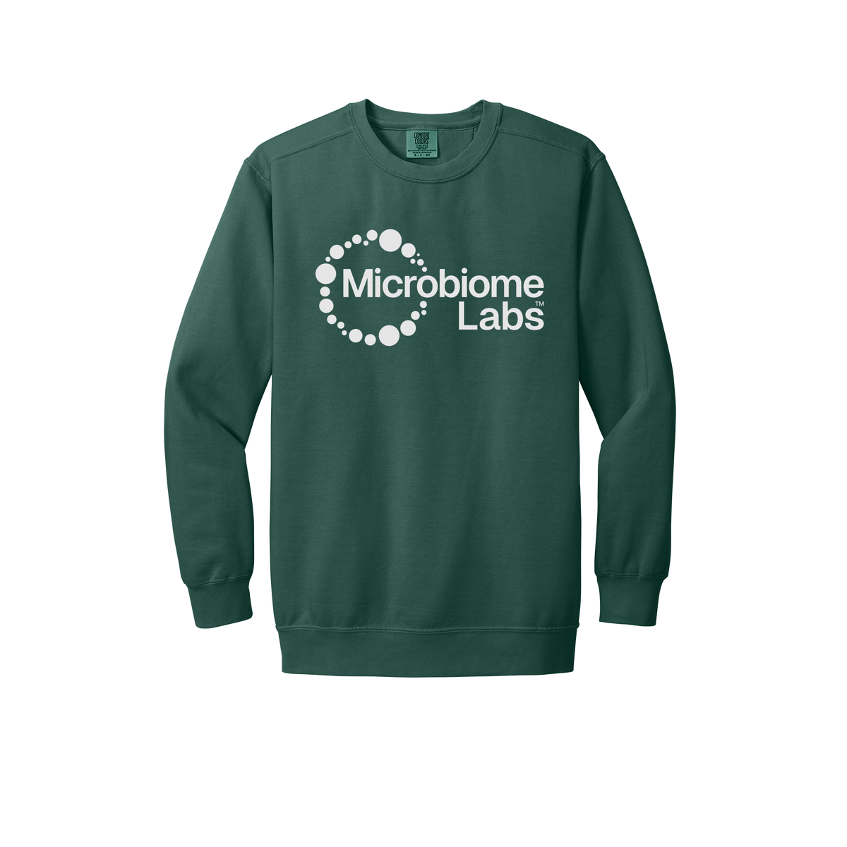 microbiomelabs-premium-comfort-crewneck-dtf-front-1566-bluespruce-flat-front