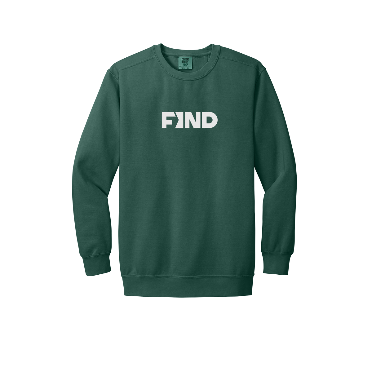 findrealestate-premium-comfort-crewneck-dtf-front-1566-bluespruce-flat-front
