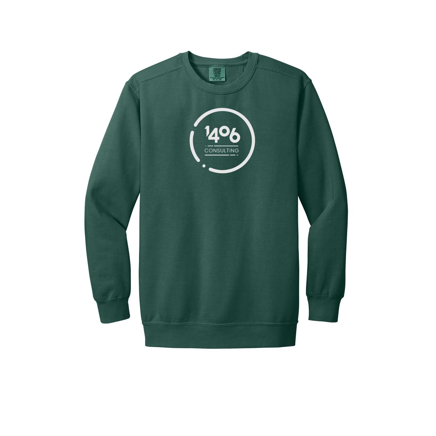 1406consulting-premium-comfort-crewneck-dtf-front-1566-bluespruce-flat-front