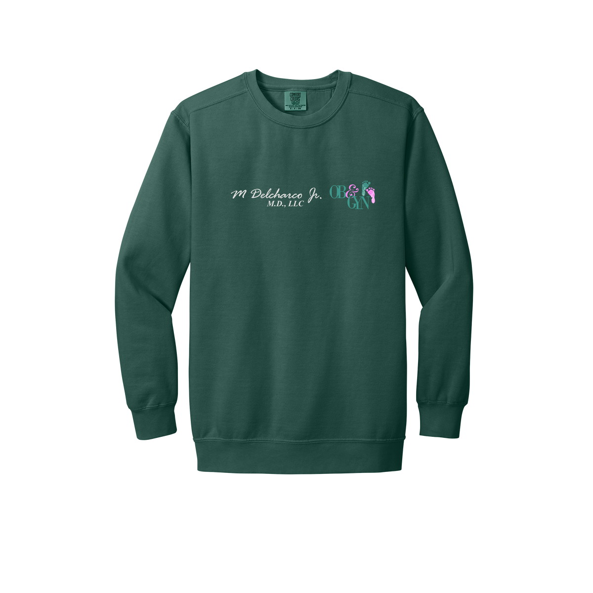 delcharco-premium-clinic-comfort-crewneck-dtf-front-1566-bluespruce-flat-front