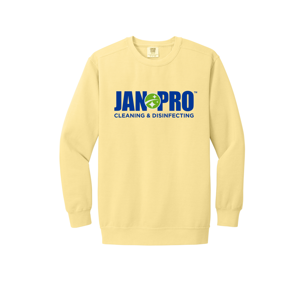 jan-pro-premium-comfort-crewneck-dtf-front-1566-butter-flat-front