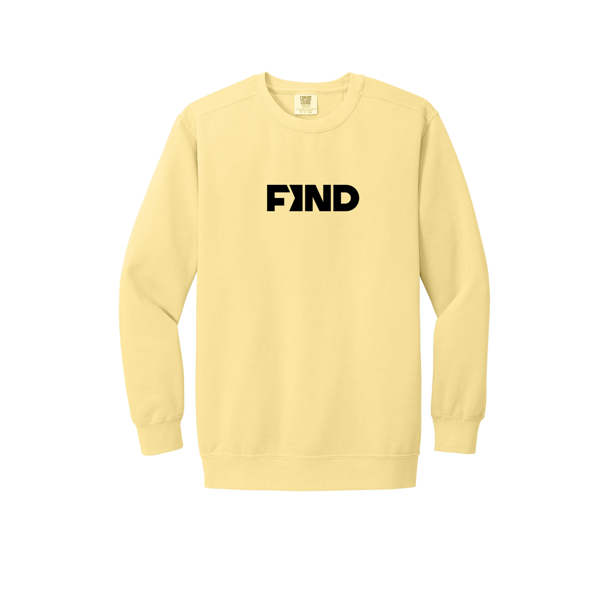 findrealestate-premium-comfort-crewneck-dtf-front-1566-butter-flat-front