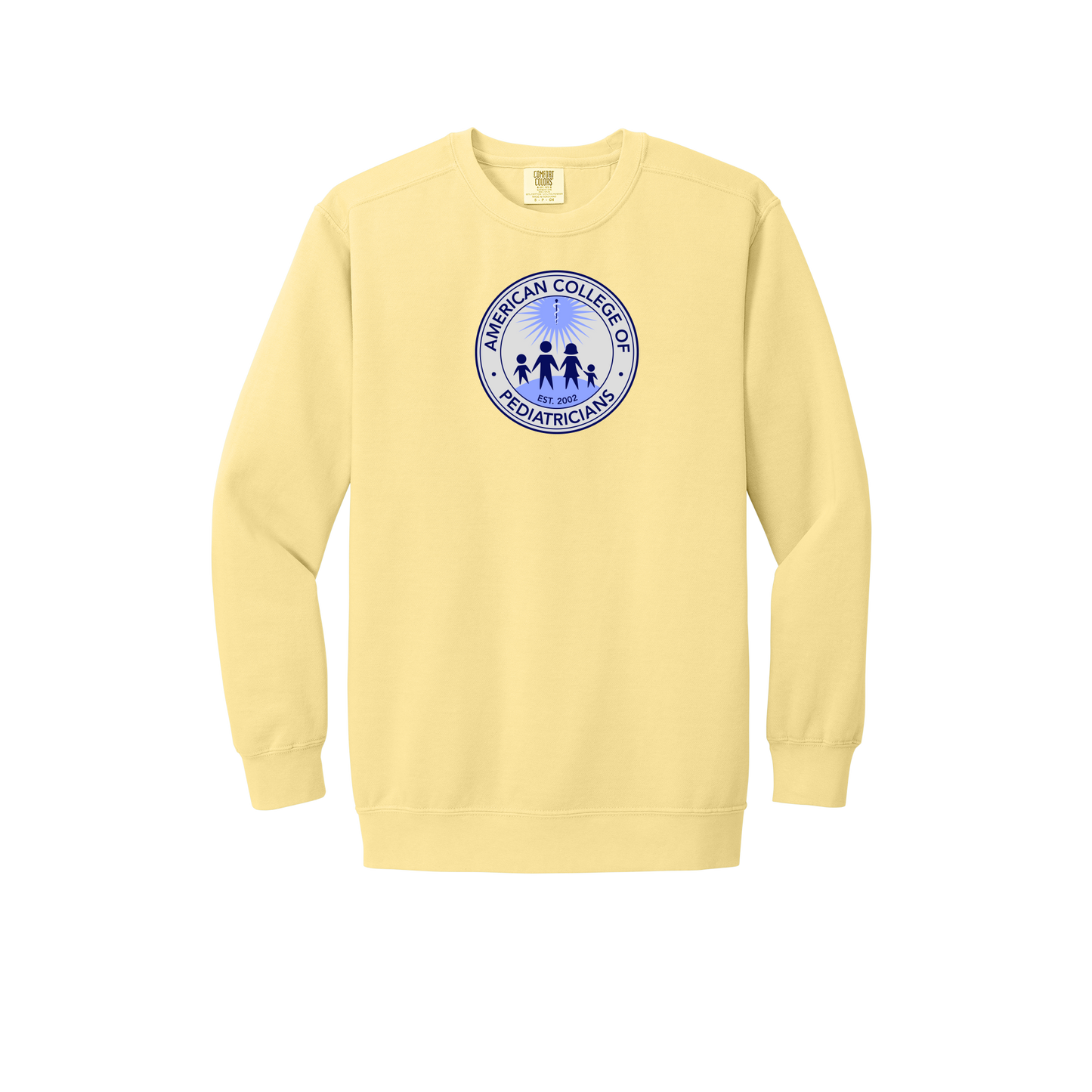 acpeds-premium-clinic-comfort-crewneck-dtf-front-1566-butter-flat-front