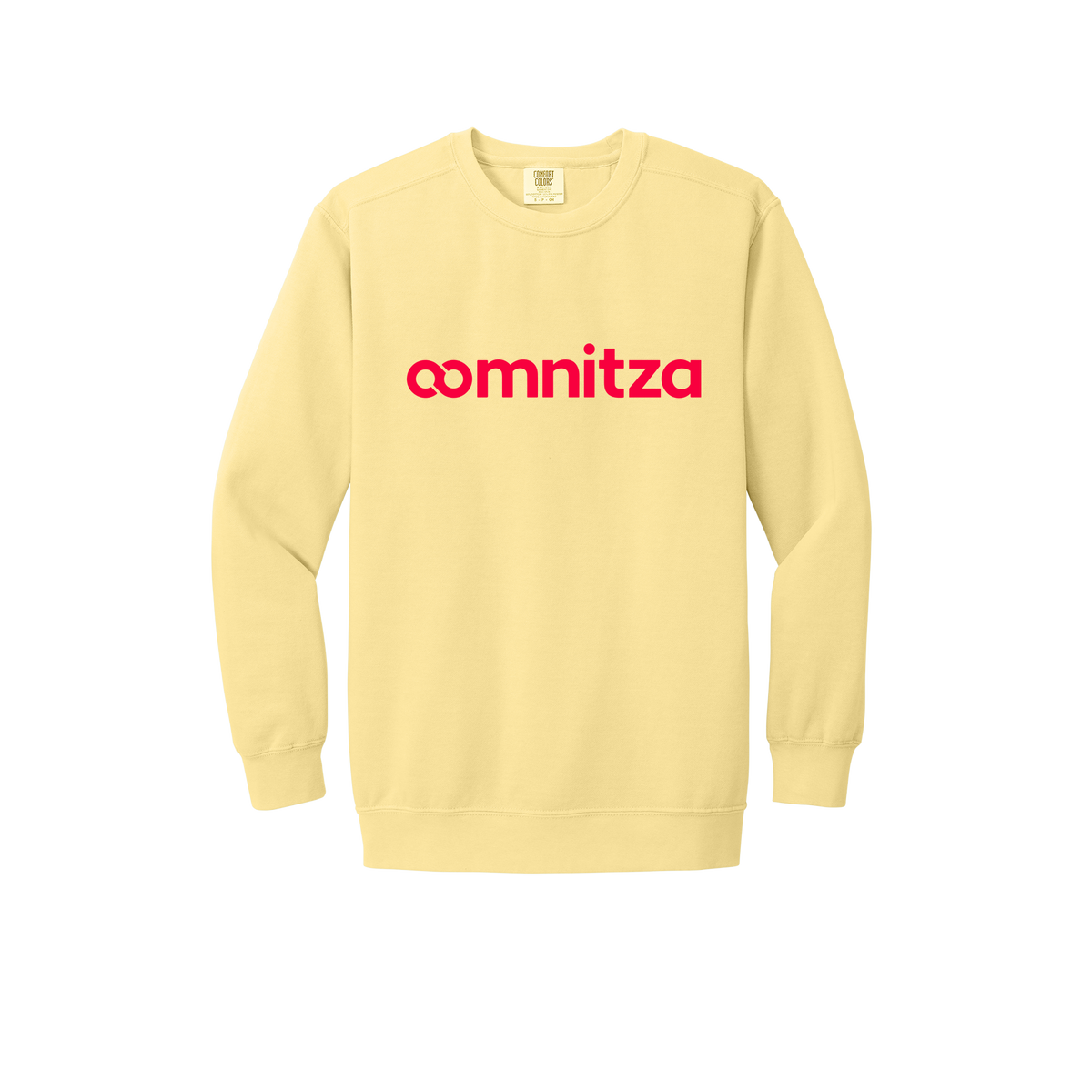 oomnitza-premium-comfort-crewneck-dtf-front-1566-butter-flat-front