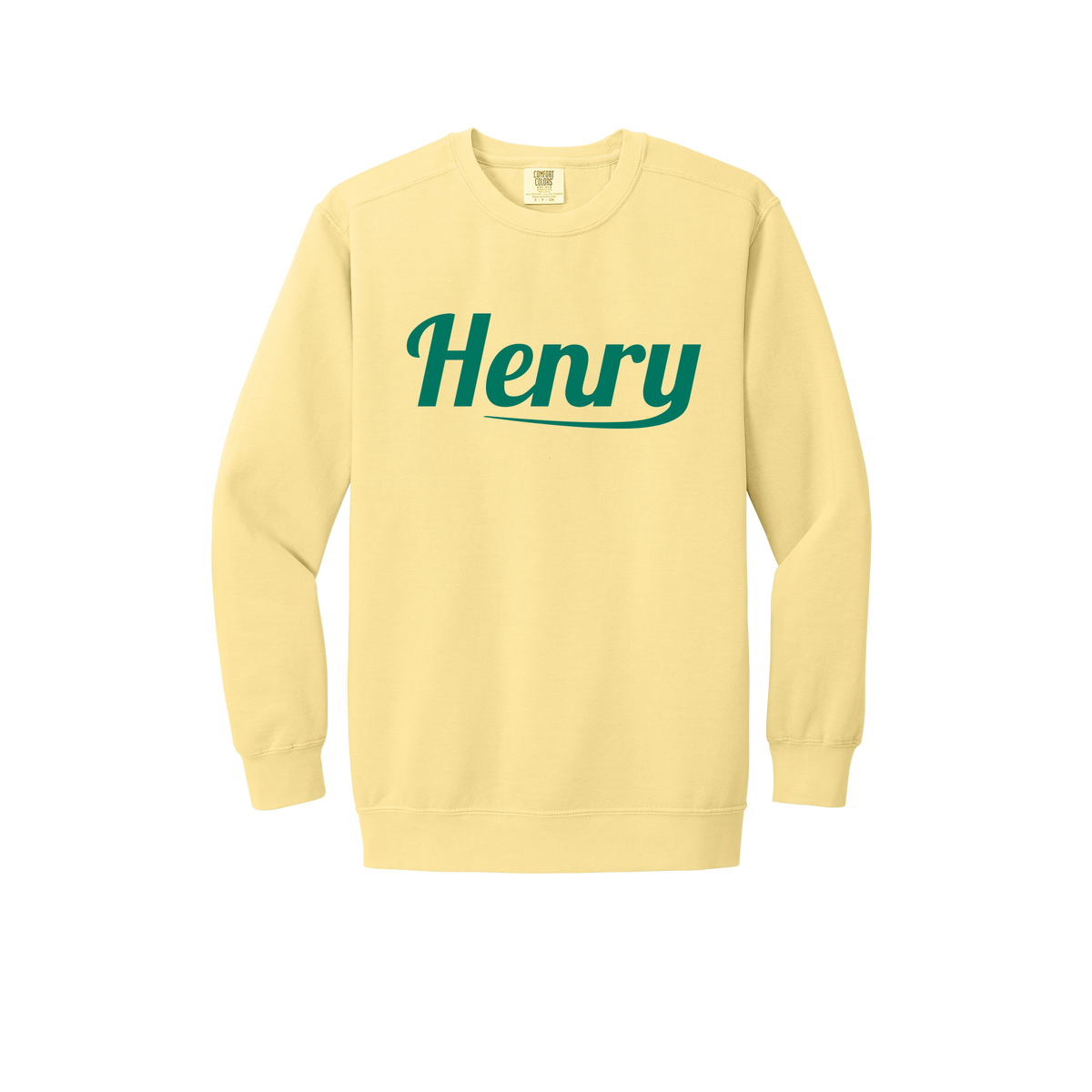 henrymeds-premium-comfort-crewneck-dtf-front-1566-butter-flat-front