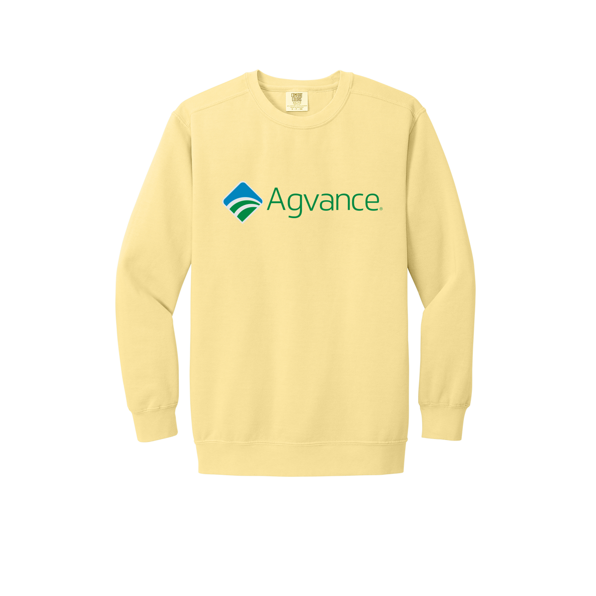 agvance-premium-comfort-crewneck-dtf-front-1566-butter-flat-front