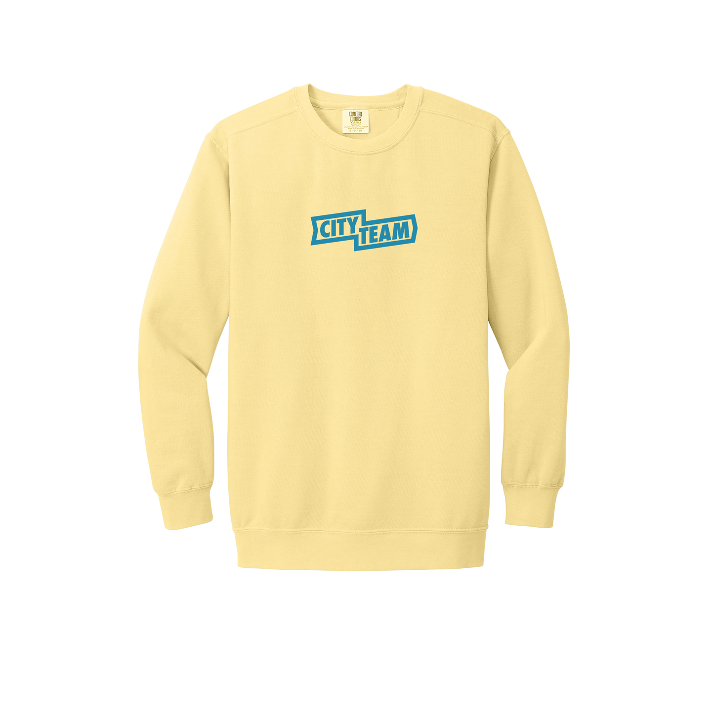cityteam-premium-comfort-crewneck-dtf-front-1566-butter-flat-front
