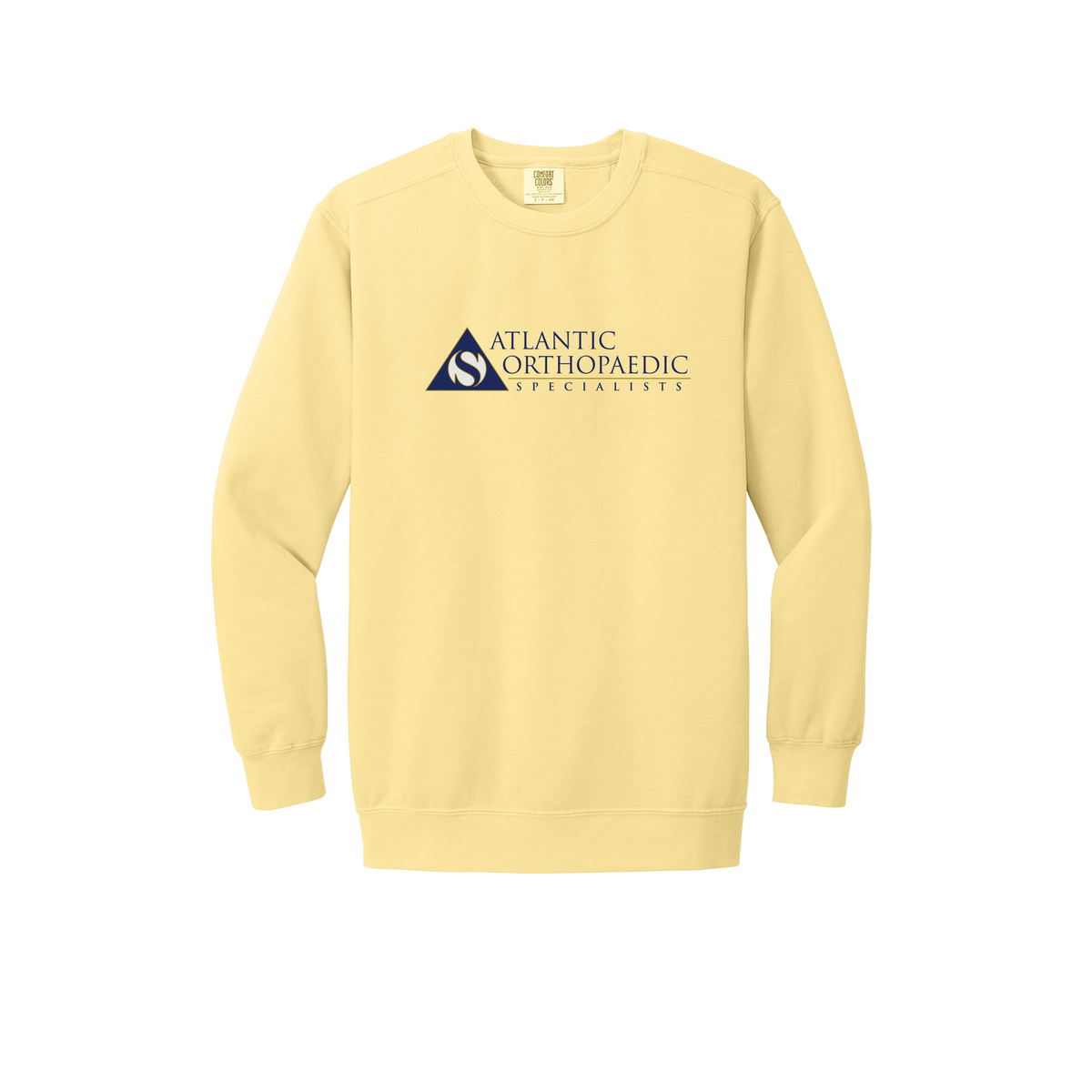atlanticortho-premium-clinic-comfort-crewneck-dtf-front-1566-butter-flat-front