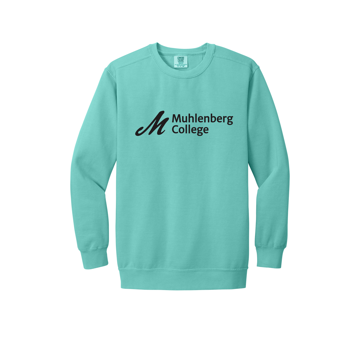 muhlenberg-premium-comfort-crewneck-dtf-front-1566-chalkymint-flat-front