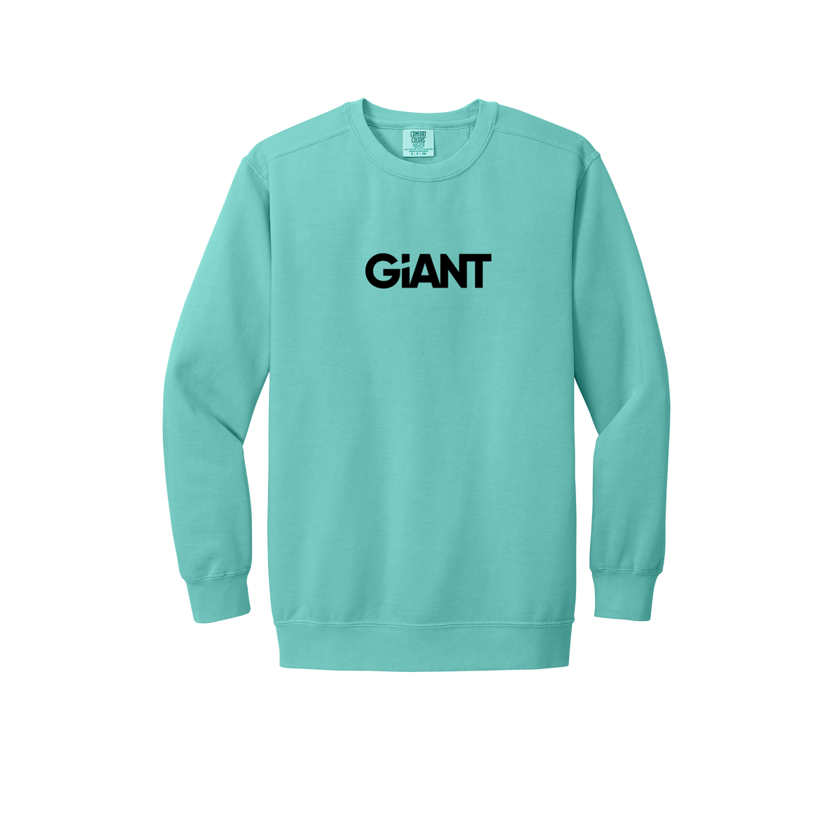 giantworldwide-premium-comfort-crewneck-dtf-front-1566-chalkymint-flat-front