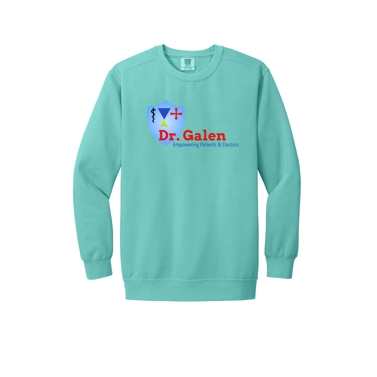 drgalen-premium-clinic-comfort-crewneck-dtf-front-1566-chalkymint-flat-front