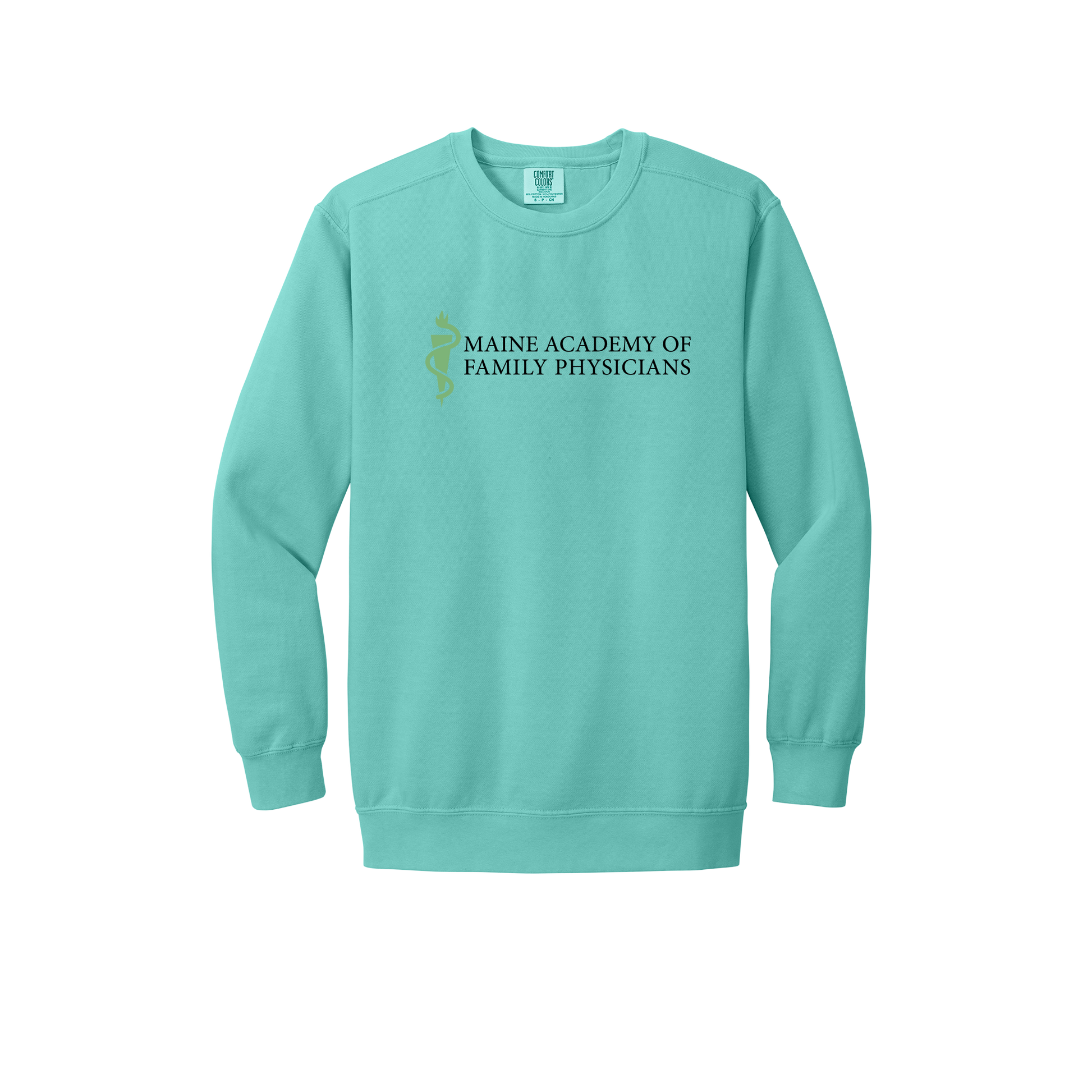 maineafp-premium-clinic-comfort-crewneck-dtf-front-1566-chalkymint-flat-front