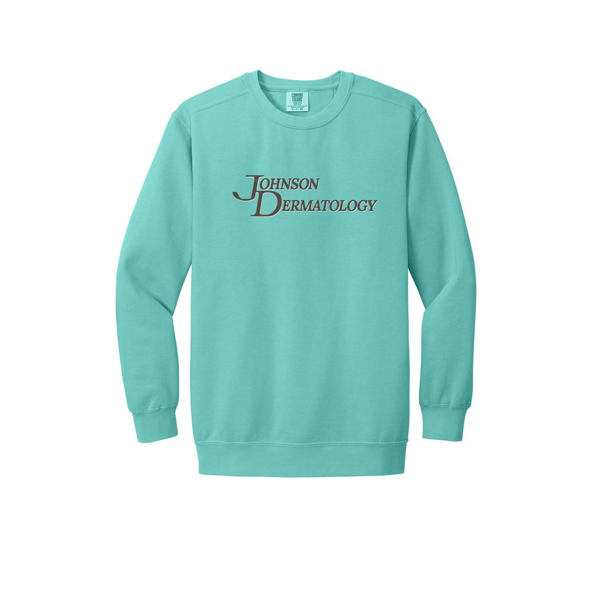 johnsondermatology-premium-clinic-comfort-crewneck-dtf-front-1566-chalkymint-flat-front