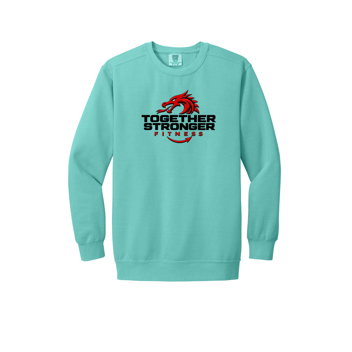 togetherstrongerfitness-premium-comfort-crewneck-dtf-front-1566-chalkymint-flat-front