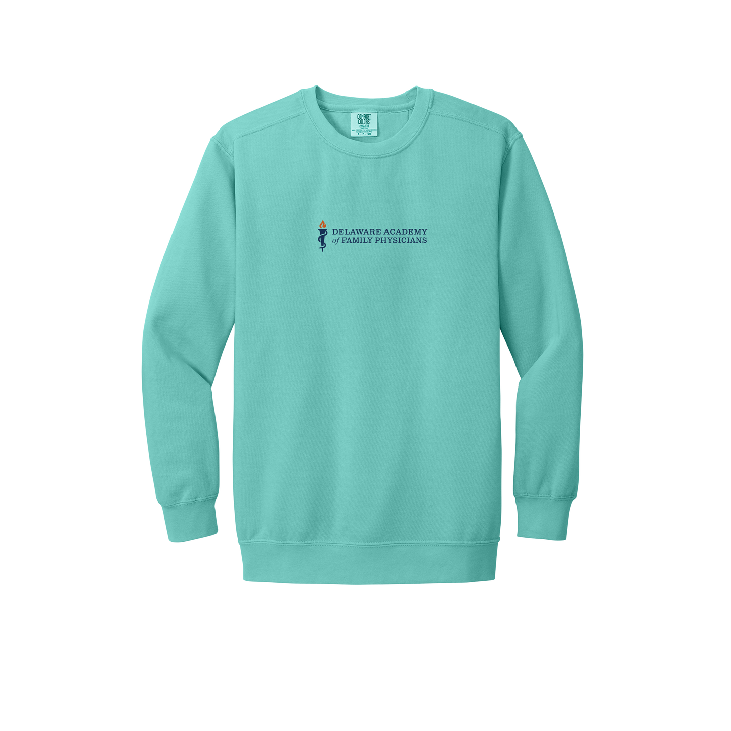 delfamdoc-premium-clinic-comfort-crewneck-dtf-front-1566-chalkymint-flat-front