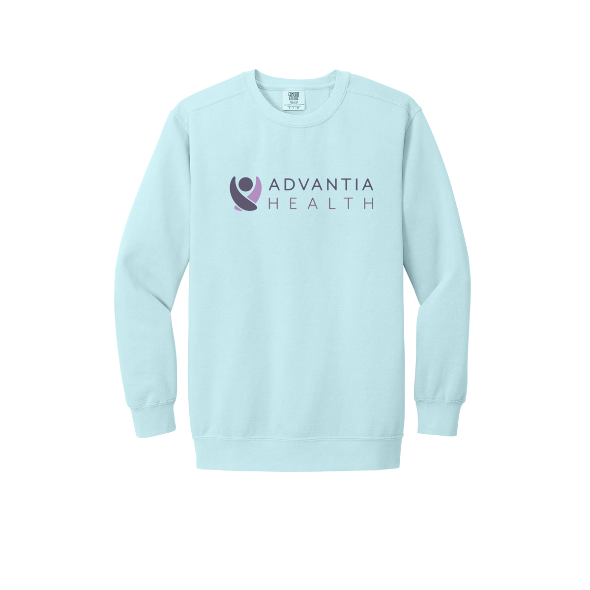 advantiahealth-premium-clinic-comfort-crewneck-dtf-front-1566-chambray-flat-front