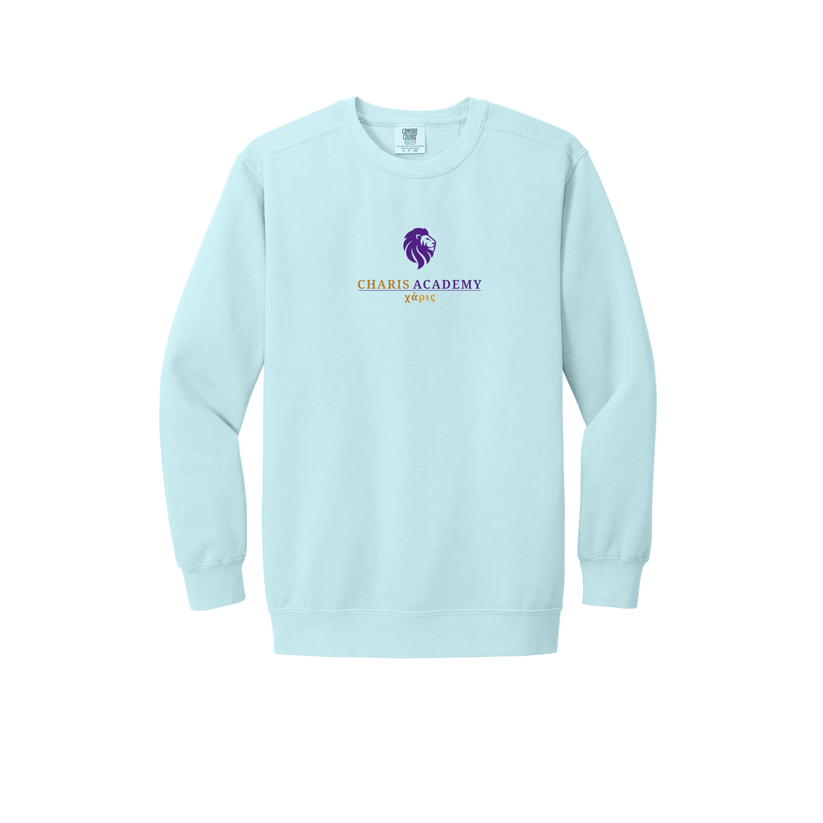 cahazleton-premium-comfort-crewneck-dtf-front-1566-chambray-flat-front