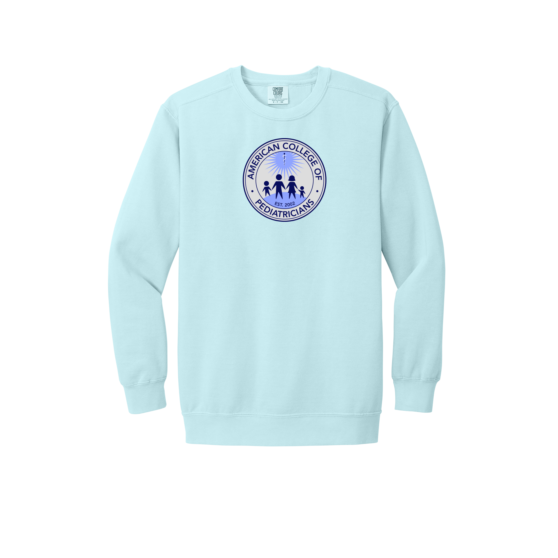 acpeds-premium-clinic-comfort-crewneck-dtf-front-1566-chambray-flat-front