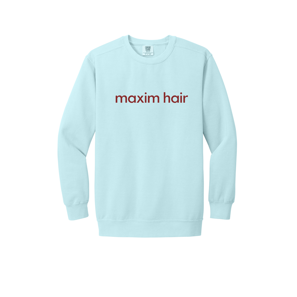 maximhairrestoration-premium-clinic-comfort-crewneck-dtf-front-1566-chambray-flat-front